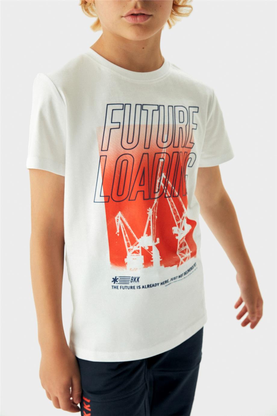 Bikkembergs Erkek Çocuk Beyaz T-Shirt