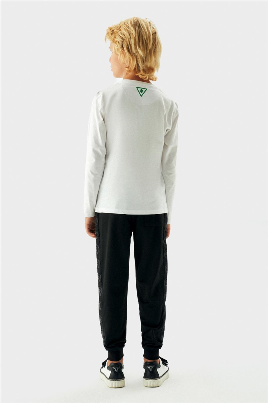 Bikkembergs Erkek Çocuk Beyaz T-Shirt