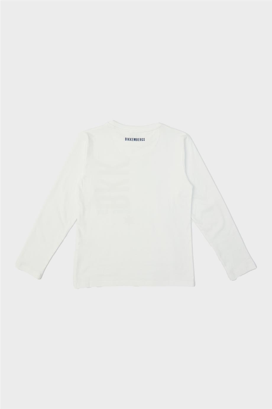 Bikkembergs Erkek Çocuk Beyaz T-Shirt