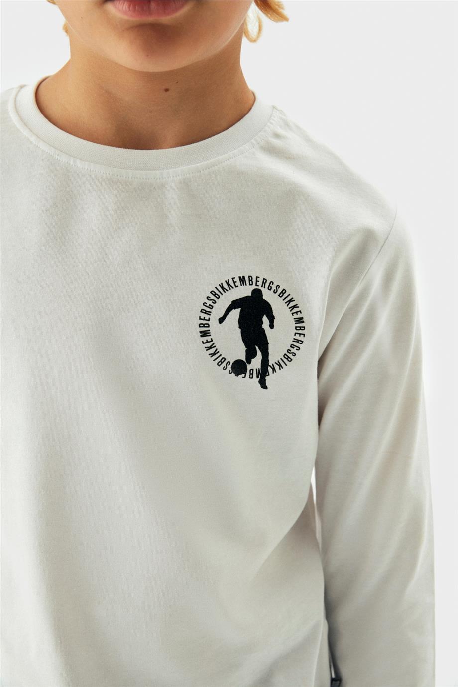 Bikkembergs Erkek Çocuk Beyaz T-Shirt