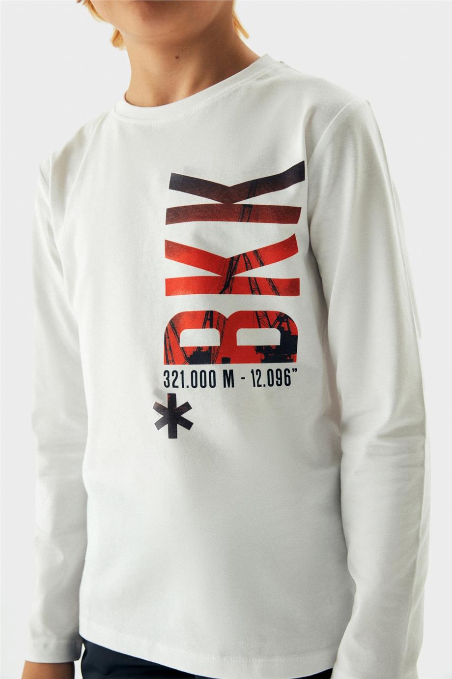 Bikkembergs Erkek Çocuk Beyaz T-Shirt