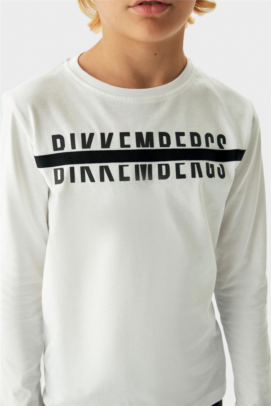 Bikkembergs Erkek Çocuk Beyaz T-Shirt