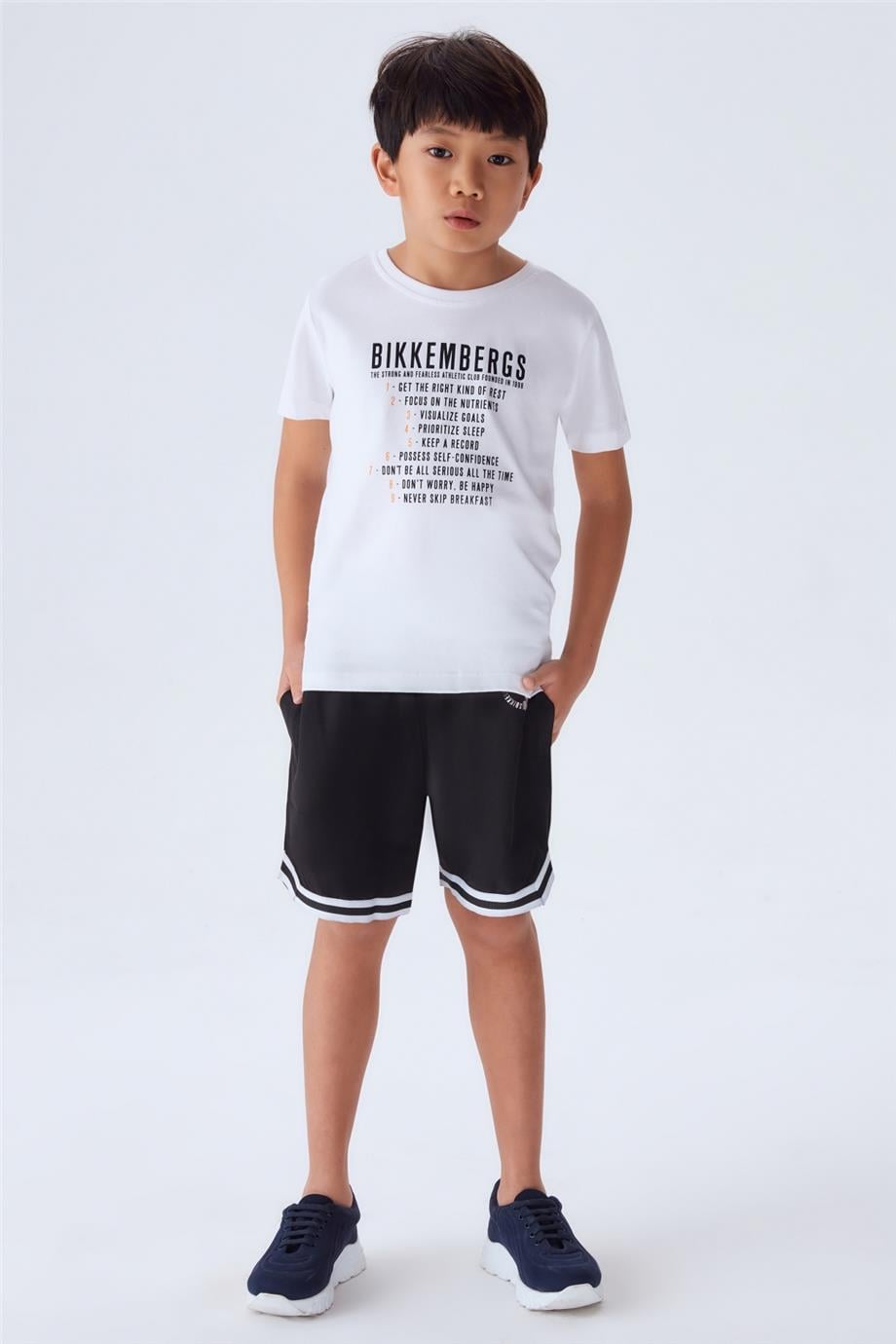 Bikkembergs Erkek Çocuk Beyaz Tshirt