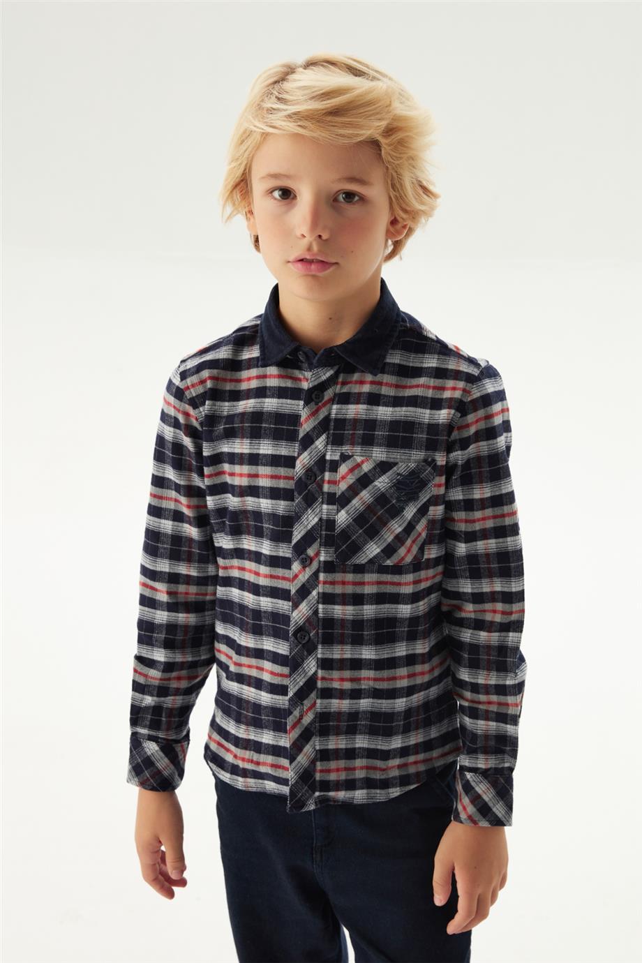 Bikkembergs Erkek Çocuk Gri Gömlek