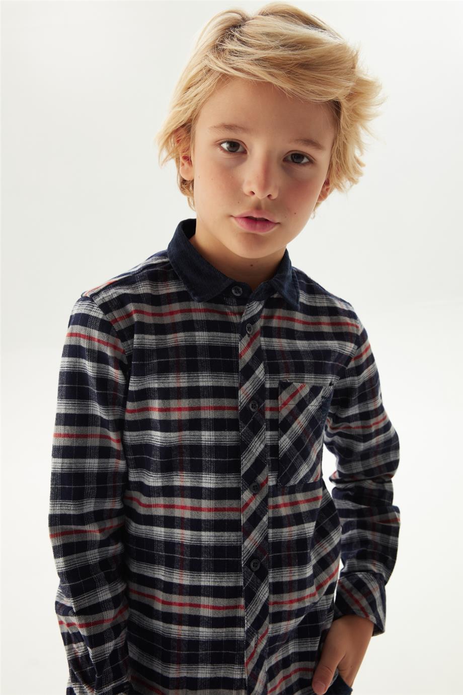 Bikkembergs Erkek Çocuk Gri Gömlek