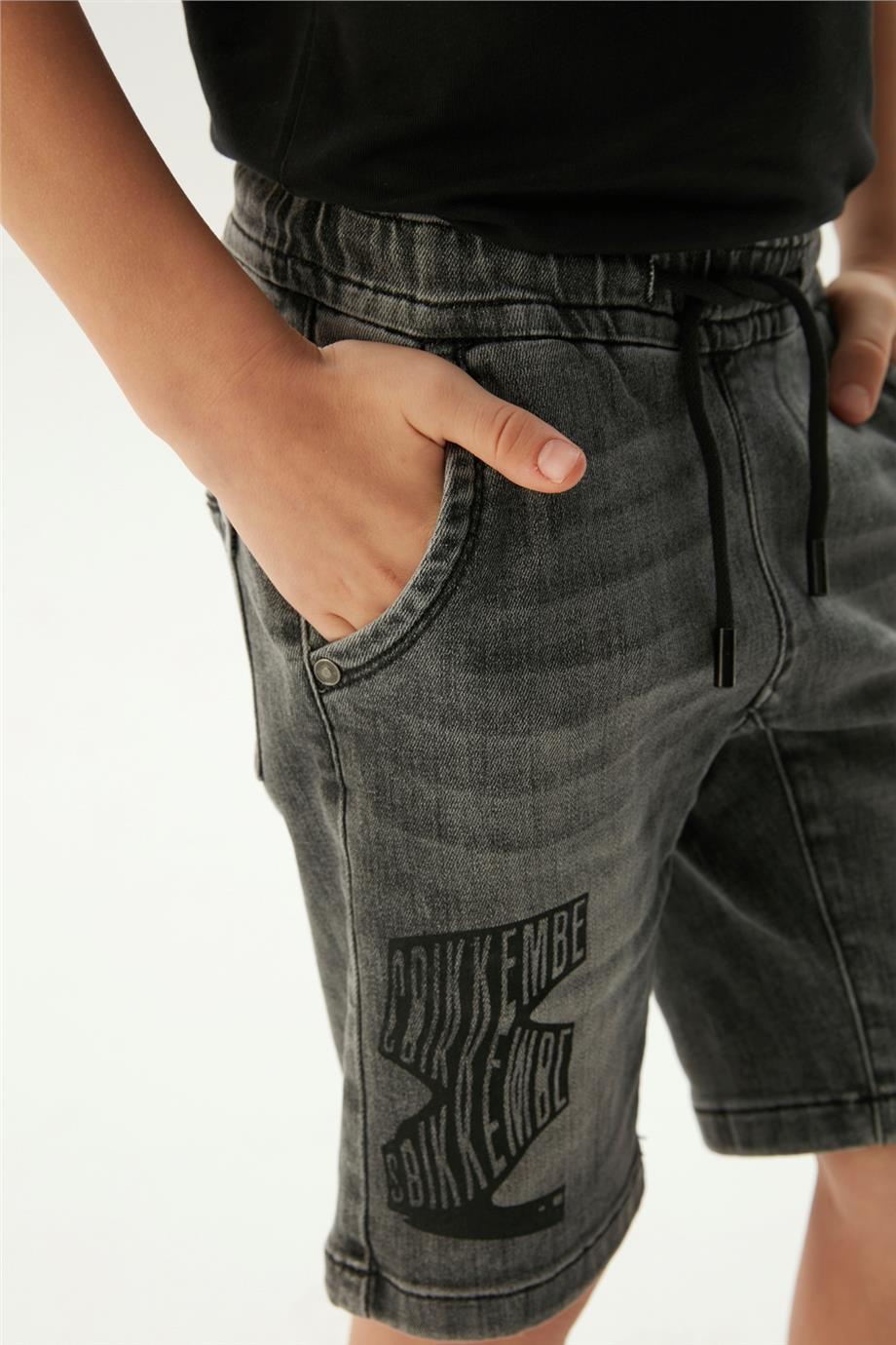 Bikkembergs Erkek Çocuk Gri Şort