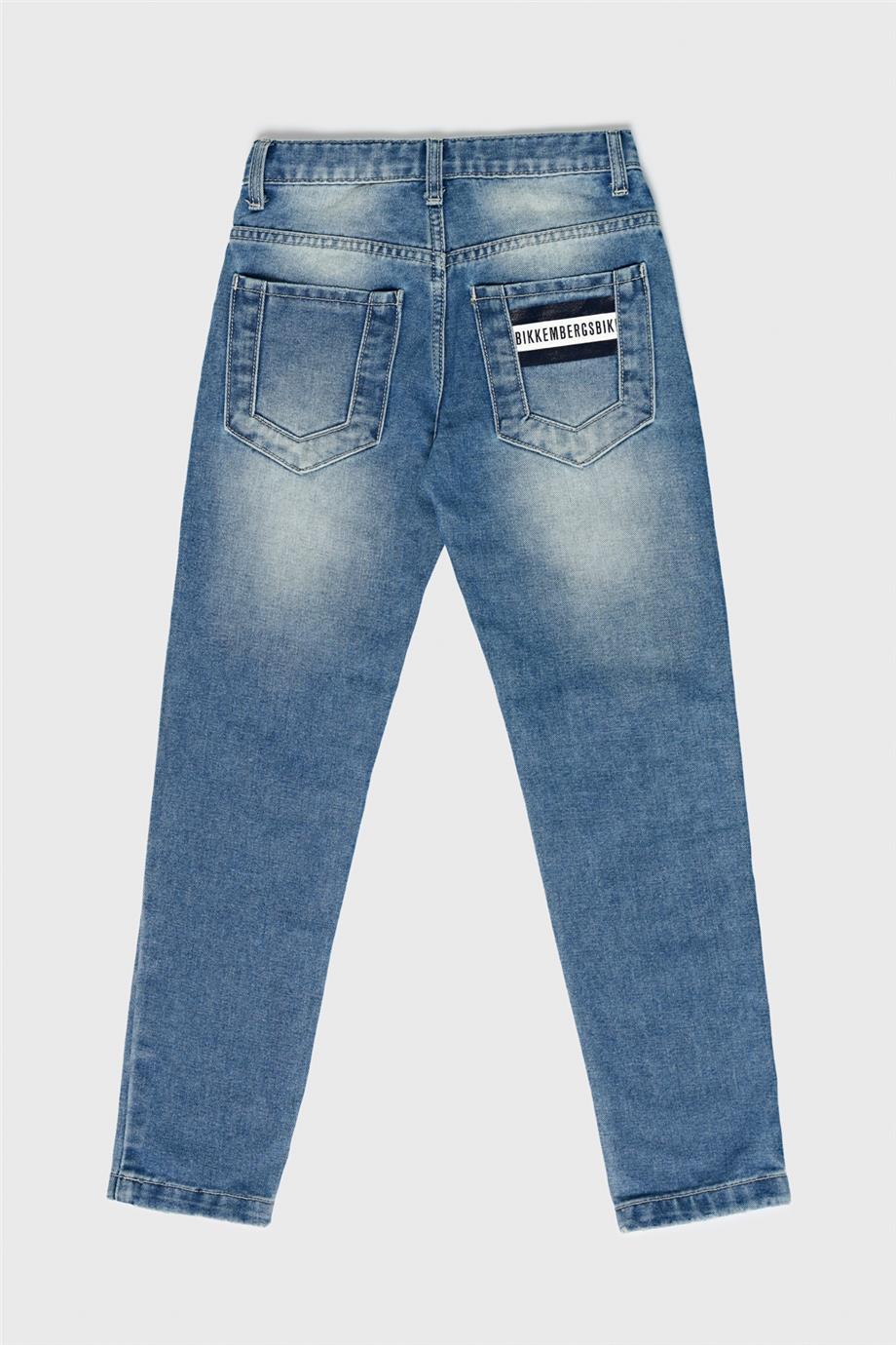 Bikkembergs Erkek Çocuk Mavi Pantolon