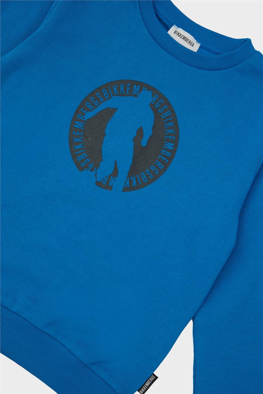 Bikkembergs Erkek Çocuk Mavi Sweatshirt