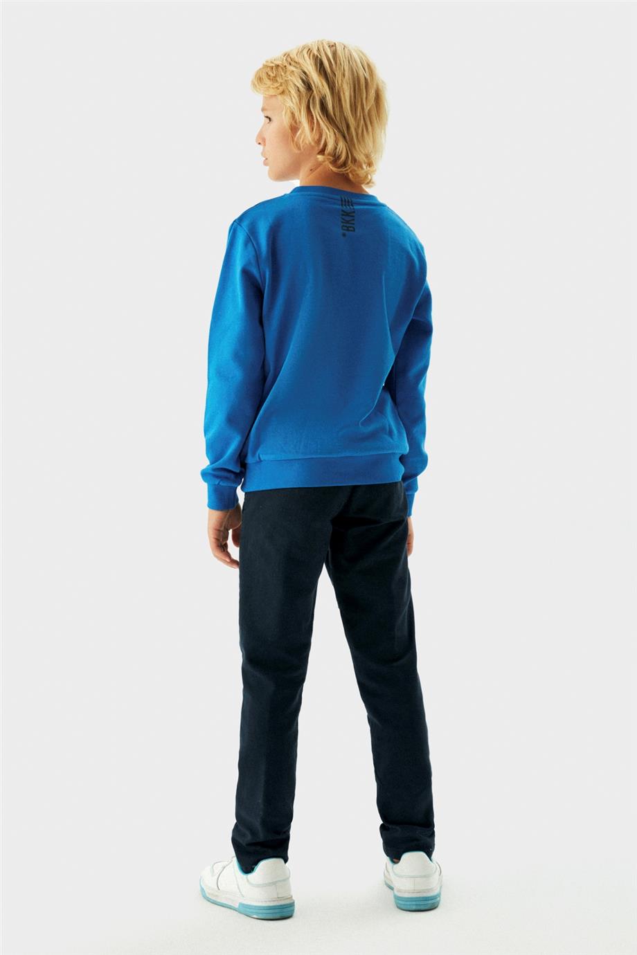 Bikkembergs Erkek Çocuk Mavi Sweatshirt