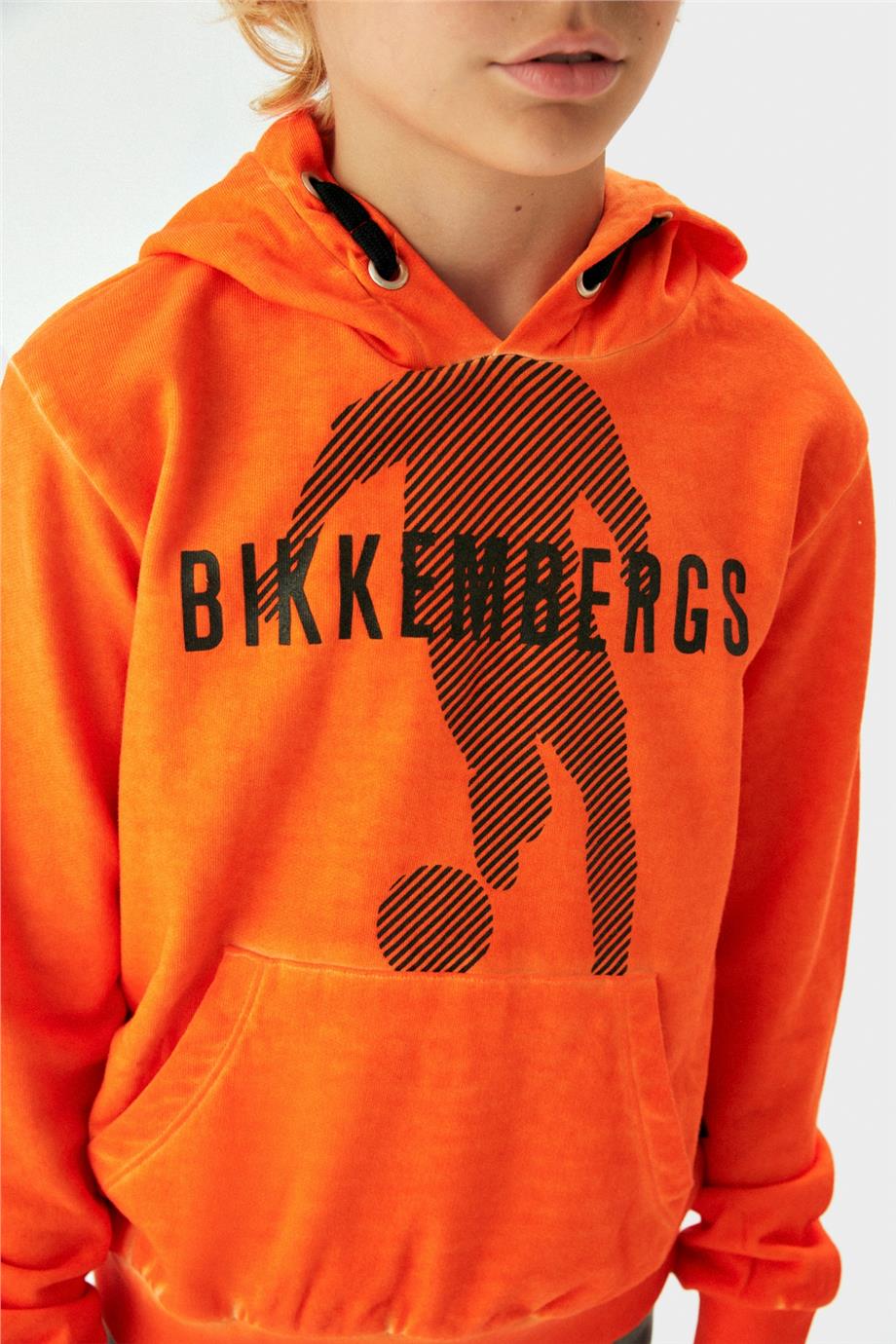Bikkembergs Erkek Çocuk Oranj Sweatshirt