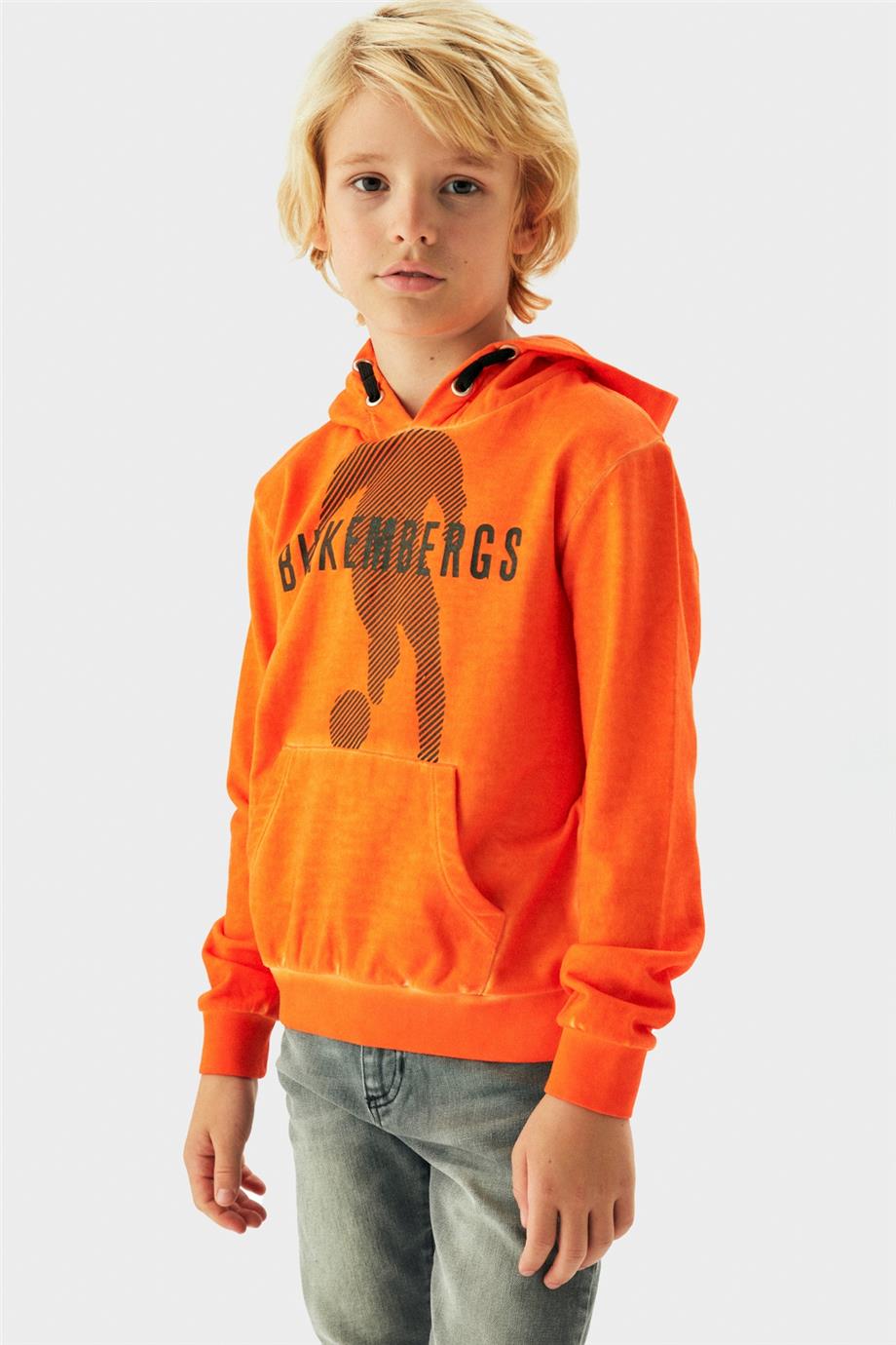 Bikkembergs Erkek Çocuk Oranj Sweatshirt