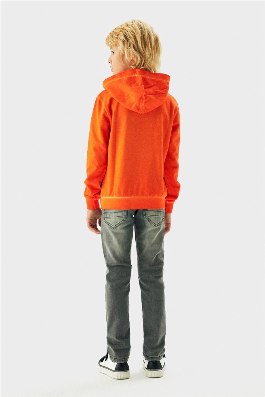 Bikkembergs Erkek Çocuk Oranj Sweatshirt
