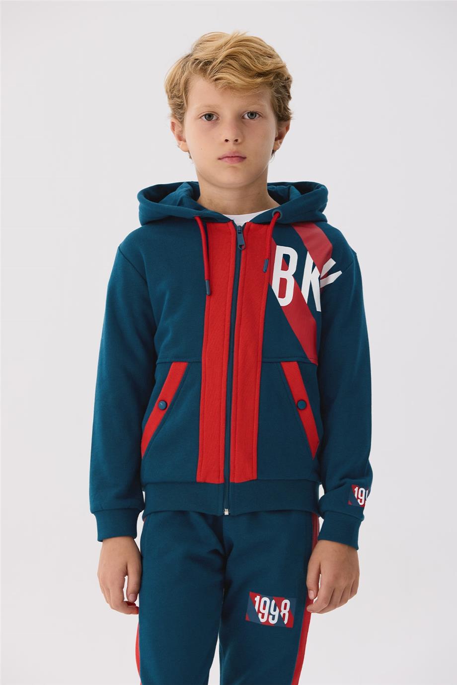 Bikkembergs Erkek Çocuk Petrol Eşofman Üstü