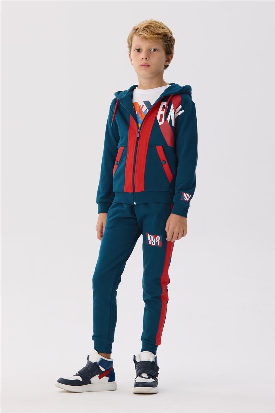 Bikkembergs Erkek Çocuk Petrol Eşofman Üstü