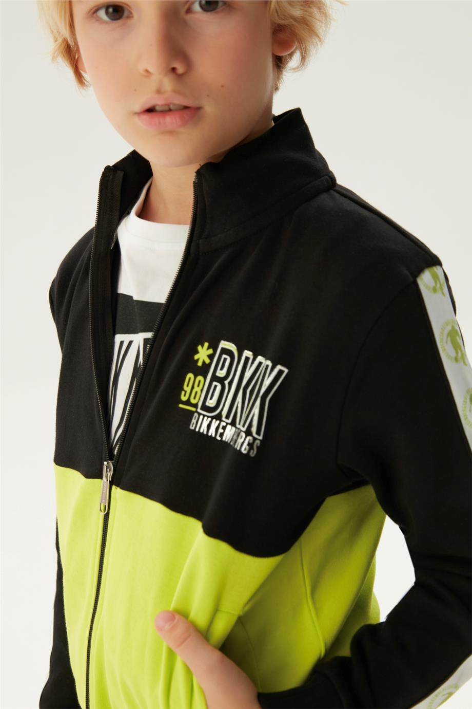 Bikkembergs Erkek Çocuk Siyah Eşofman Üstü