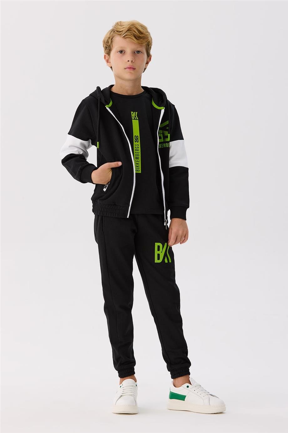 Bikkembergs Erkek Çocuk Siyah Eşofman Üstü