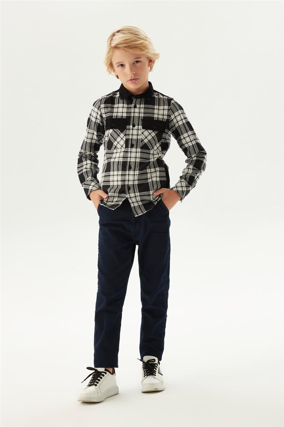Bikkembergs Erkek Çocuk Siyah Gömlek