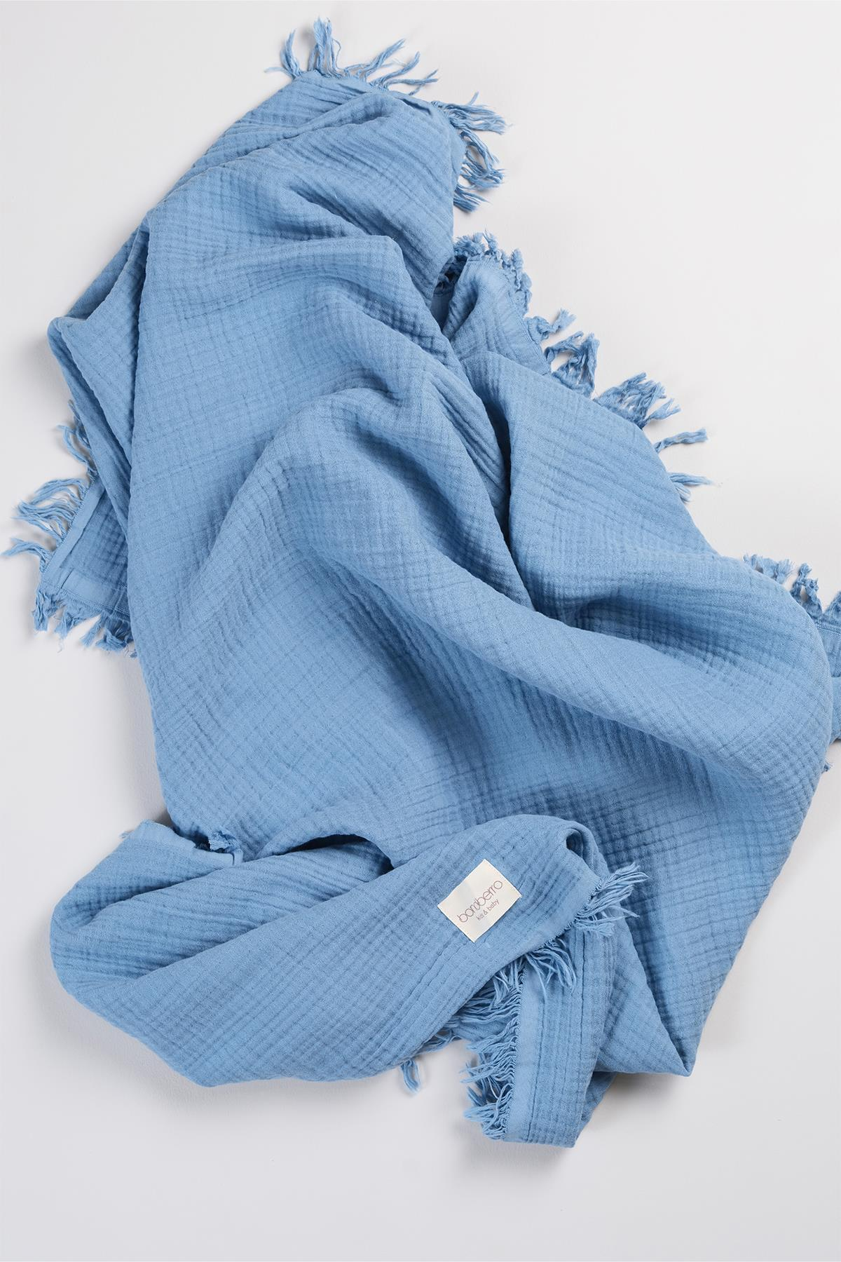 Bonderro 4 Katlı Müslin Saçaklı BattaniyeBonderro 4 Katlı Müslin Saçaklı Battaniye