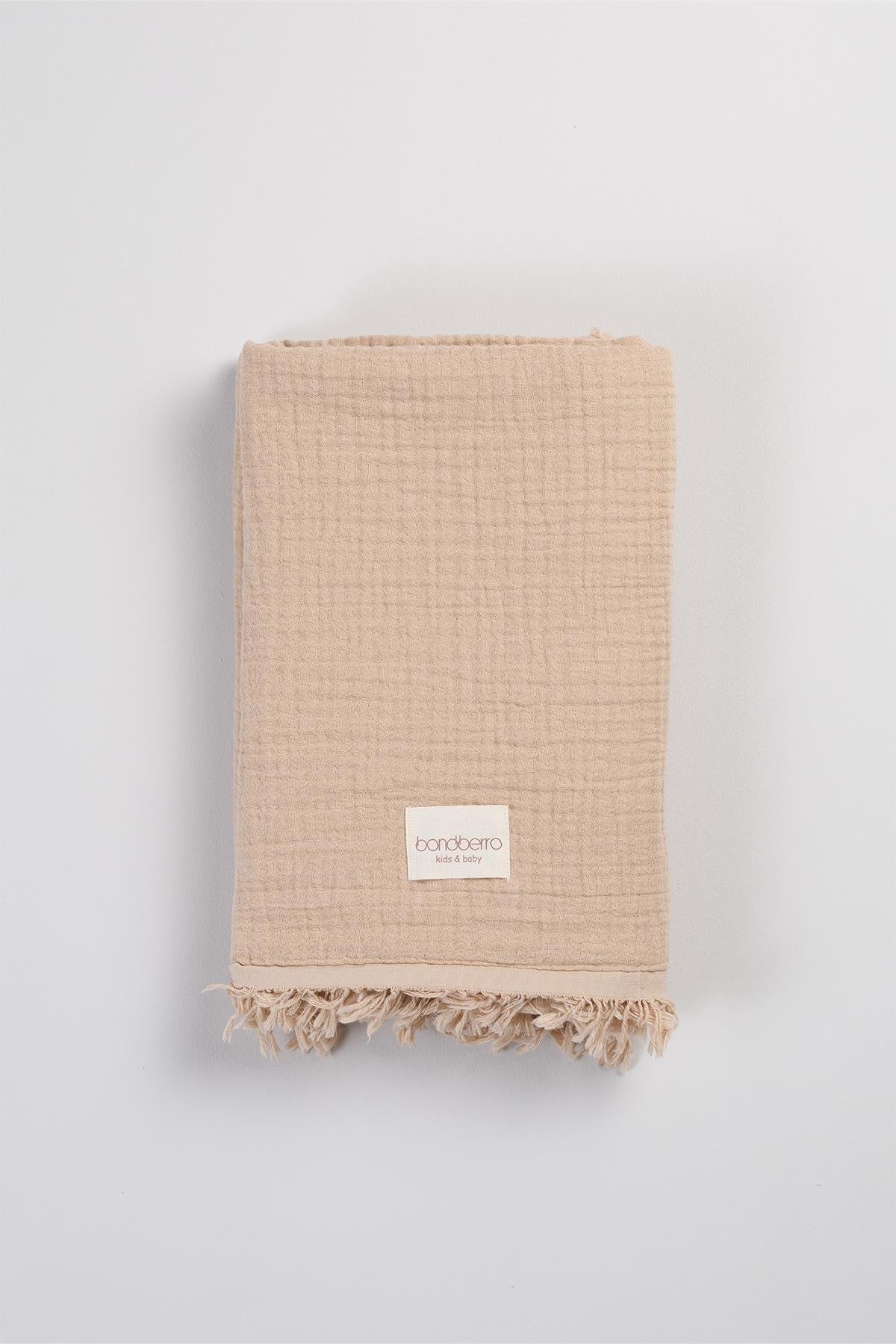 Bonderro 4 Katlı Müslin Saçaklı BattaniyeBonderro 4 Katlı Müslin Saçaklı Battaniye