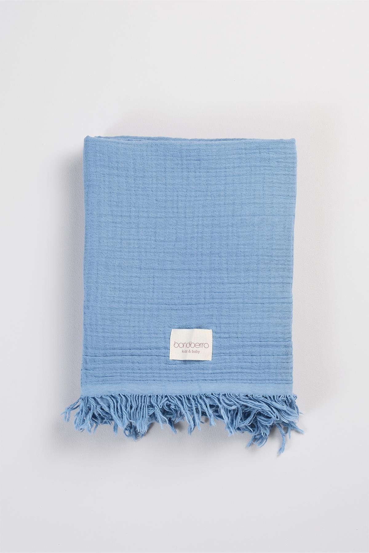 Bonderro 4 Katlı Müslin Saçaklı BattaniyeBonderro 4 Katlı Müslin Saçaklı Battaniye