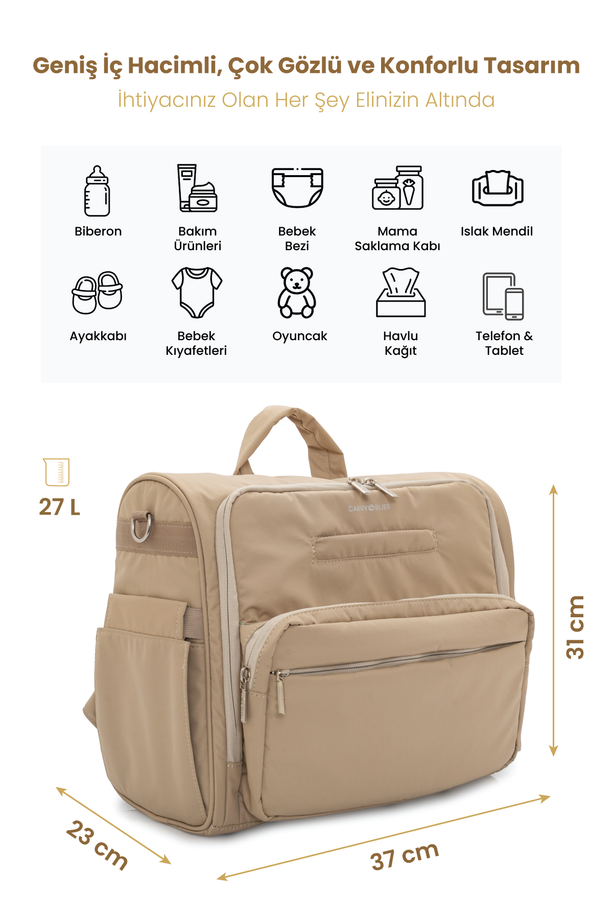 Carrybliss Anne Bebek Sırt ÇantasıCarrybliss Anne Bebek Sırt Çantası