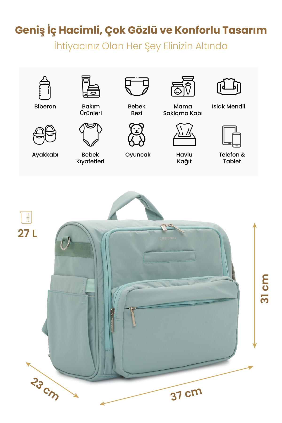 Carrybliss Anne Bebek Sırt ÇantasıCarrybliss Anne Bebek Sırt Çantası