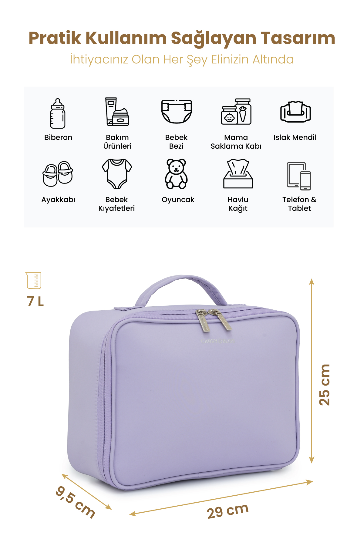 Carrybliss Bez Düzenleme ÇantasıCarrybliss Bez Düzenleme Çantası