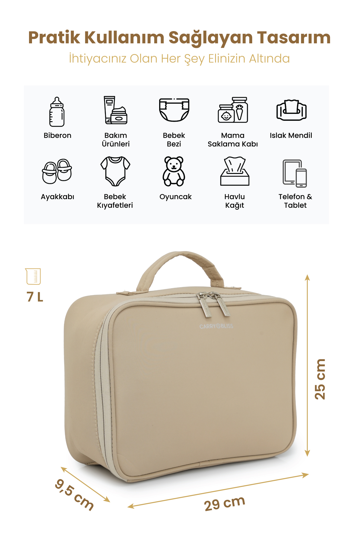 Carrybliss Bez Düzenleme ÇantasıCarrybliss Bez Düzenleme Çantası