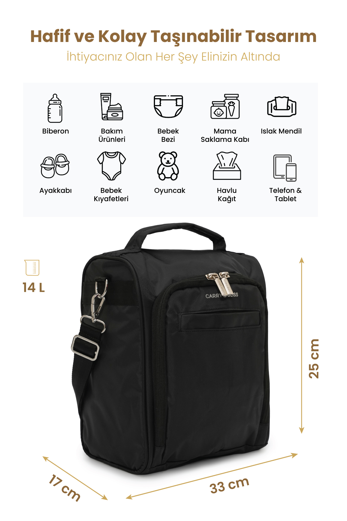 Carrybliss Çapraz Anne ÇantasıCarrybliss Çapraz Anne Çantası