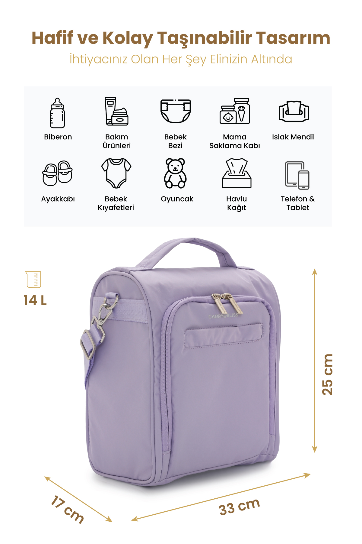 Carrybliss Çapraz Anne ÇantasıCarrybliss Çapraz Anne Çantası