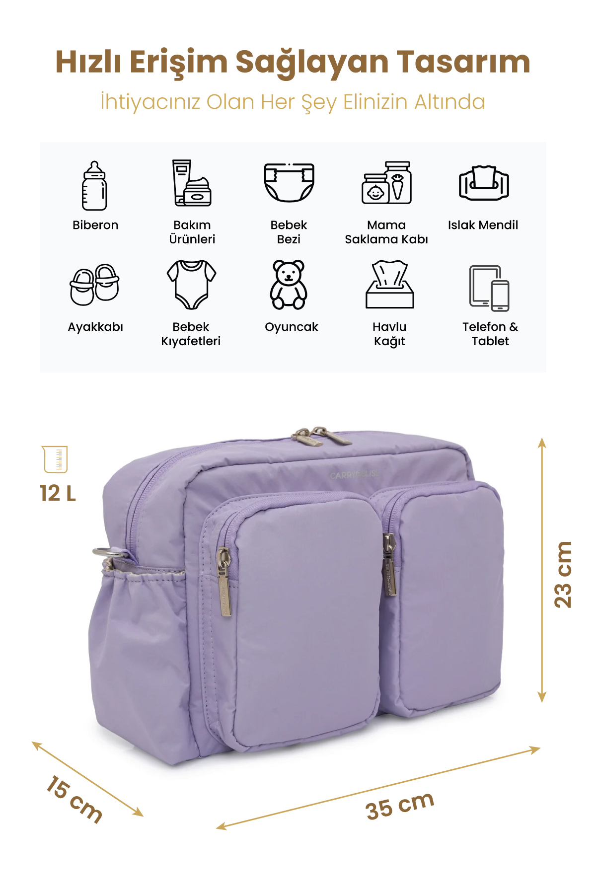 Carrybliss Çok Gözlü Anne Bebek Sırt ÇantasıCarrybliss Çok Gözlü Anne Bebek Sırt Çantası