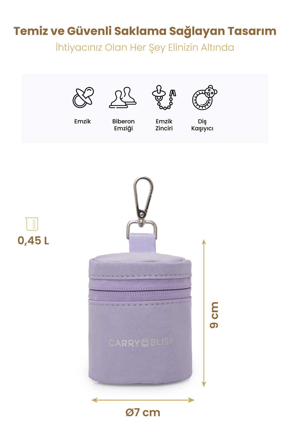 Carrybliss Emzik Saklama ÇantasıCarrybliss Emzik Saklama Çantası