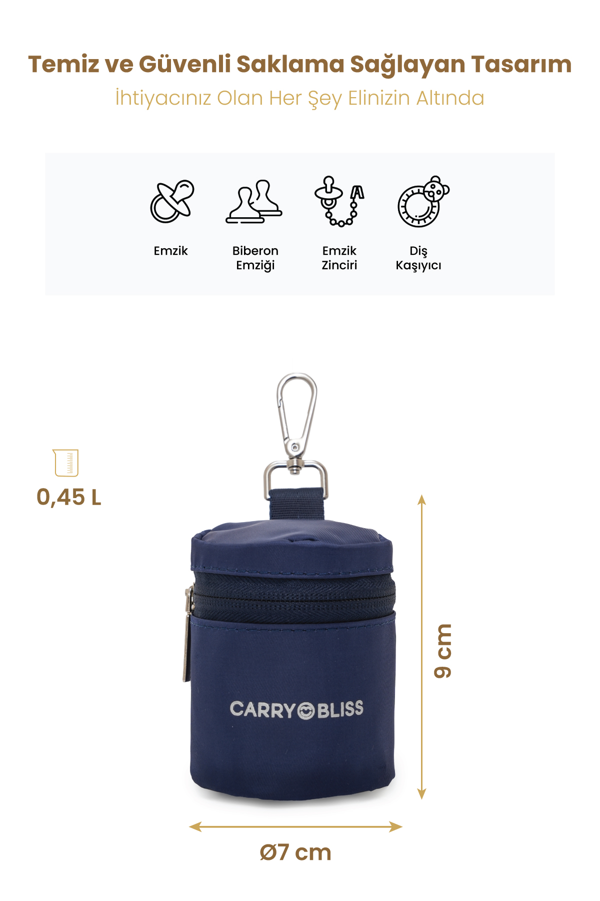 Carrybliss Emzik Saklama ÇantasıCarrybliss Emzik Saklama Çantası