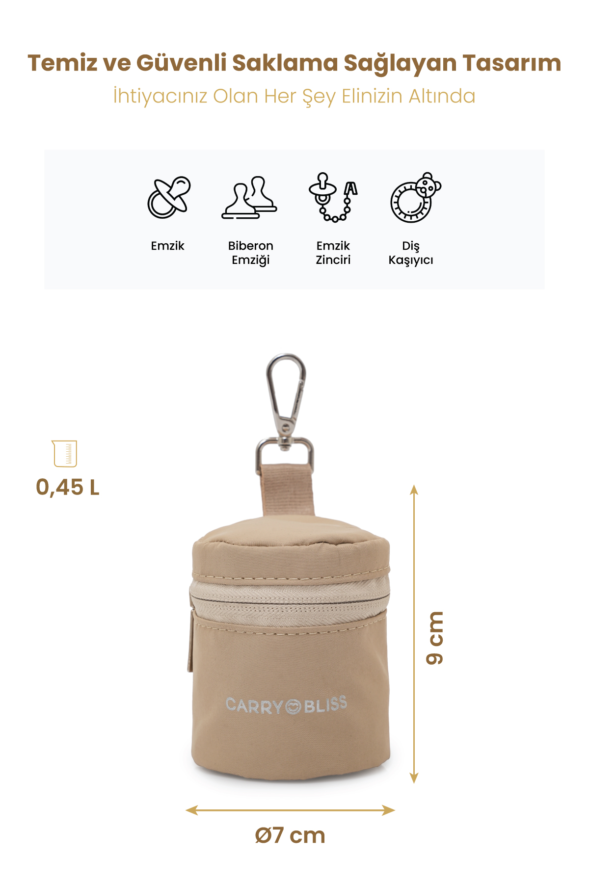 Carrybliss Emzik Saklama ÇantasıCarrybliss Emzik Saklama Çantası