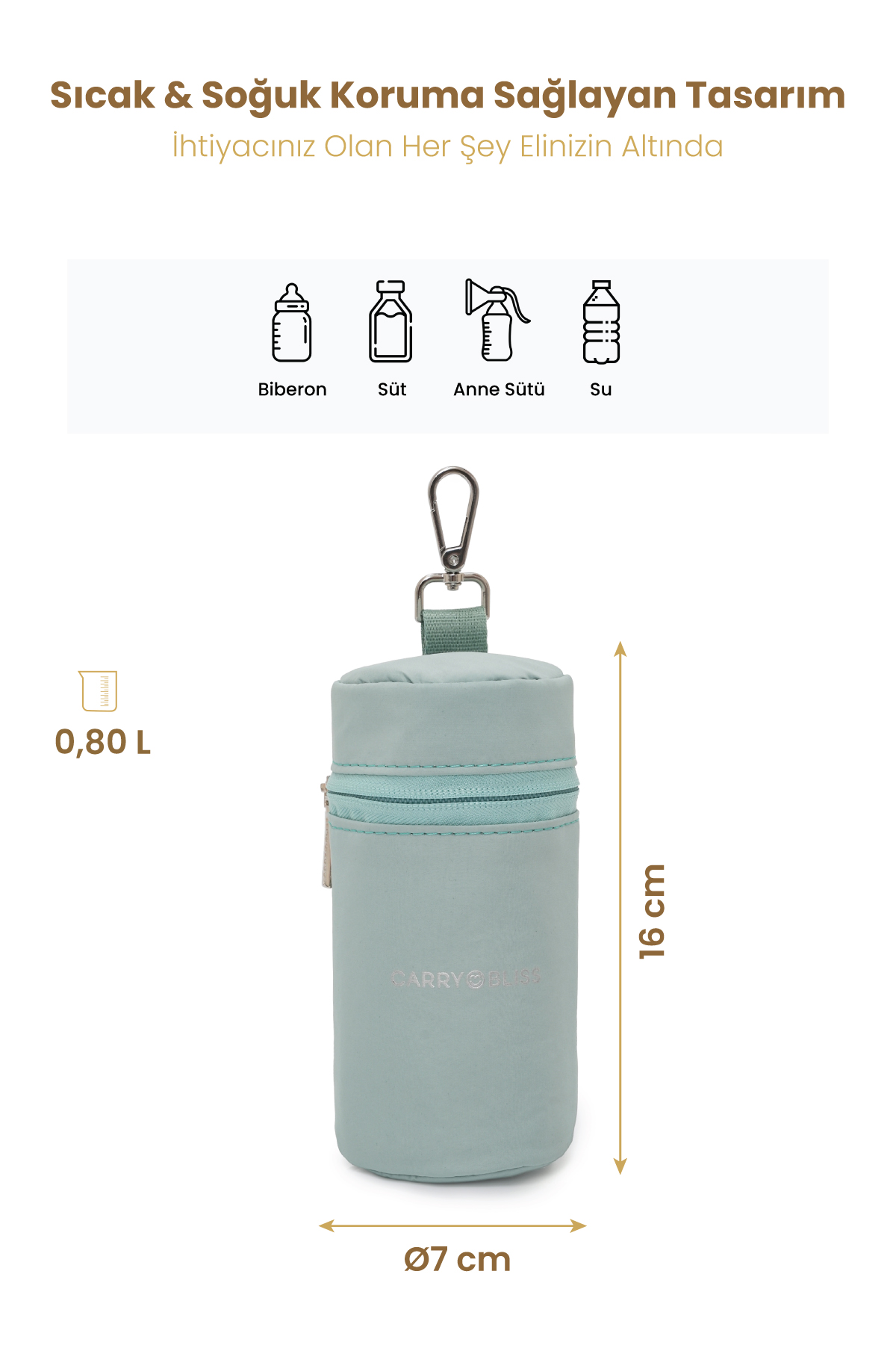 Carrybliss Termal Biberon ve Taşıma ÇantasıCarrybliss Termal Biberon ve Taşıma Çantası