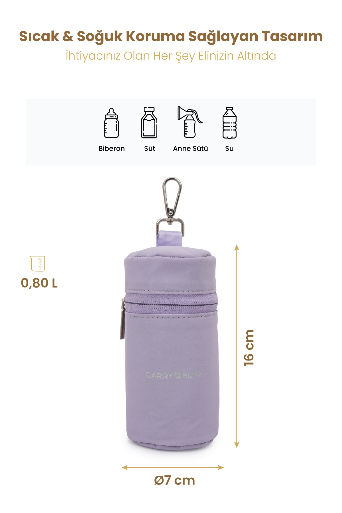 Carrybliss Termal Biberon ve Taşıma ÇantasıCarrybliss Termal Biberon ve Taşıma Çantası