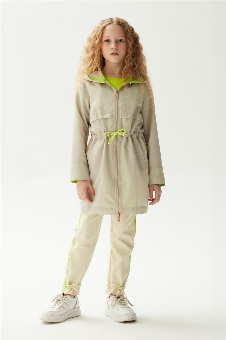 Fracomina Kız Çocuk Bej Yağmurluk