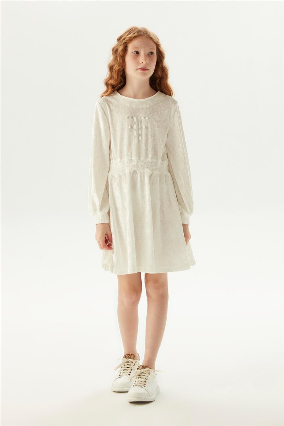 Fracomina Kız Çocuk Beyaz Elbise