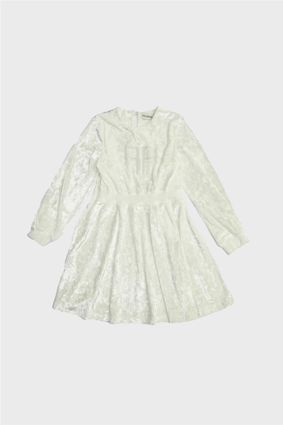 Fracomina Kız Çocuk Beyaz Elbise