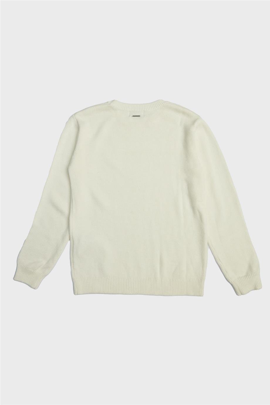 Fracomina Kız Çocuk Beyaz Kazak