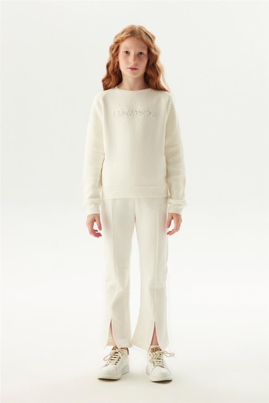 Fracomina Kız Çocuk Beyaz Sweatshirt