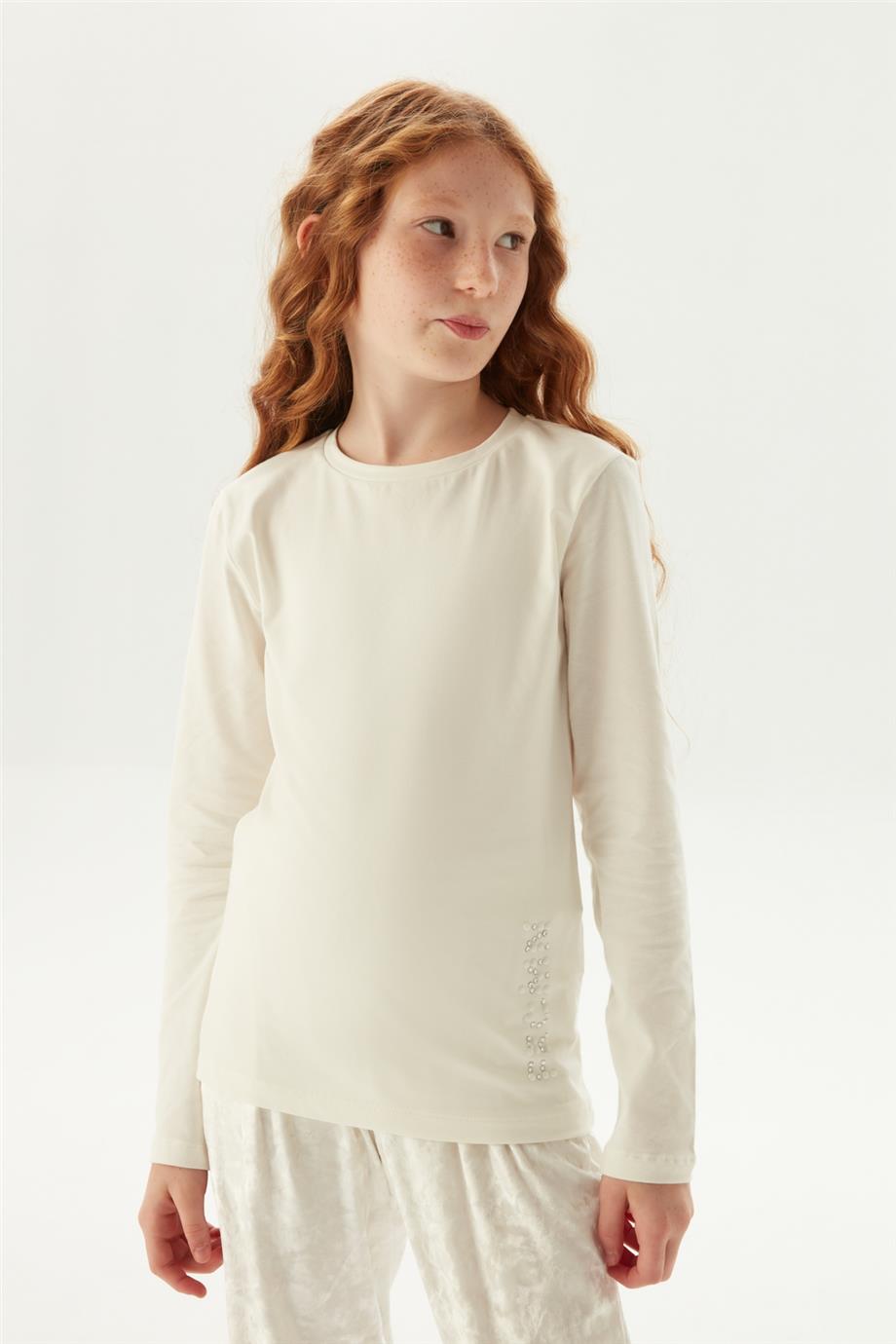 Fracomina Kız Çocuk Beyaz T-Shirt