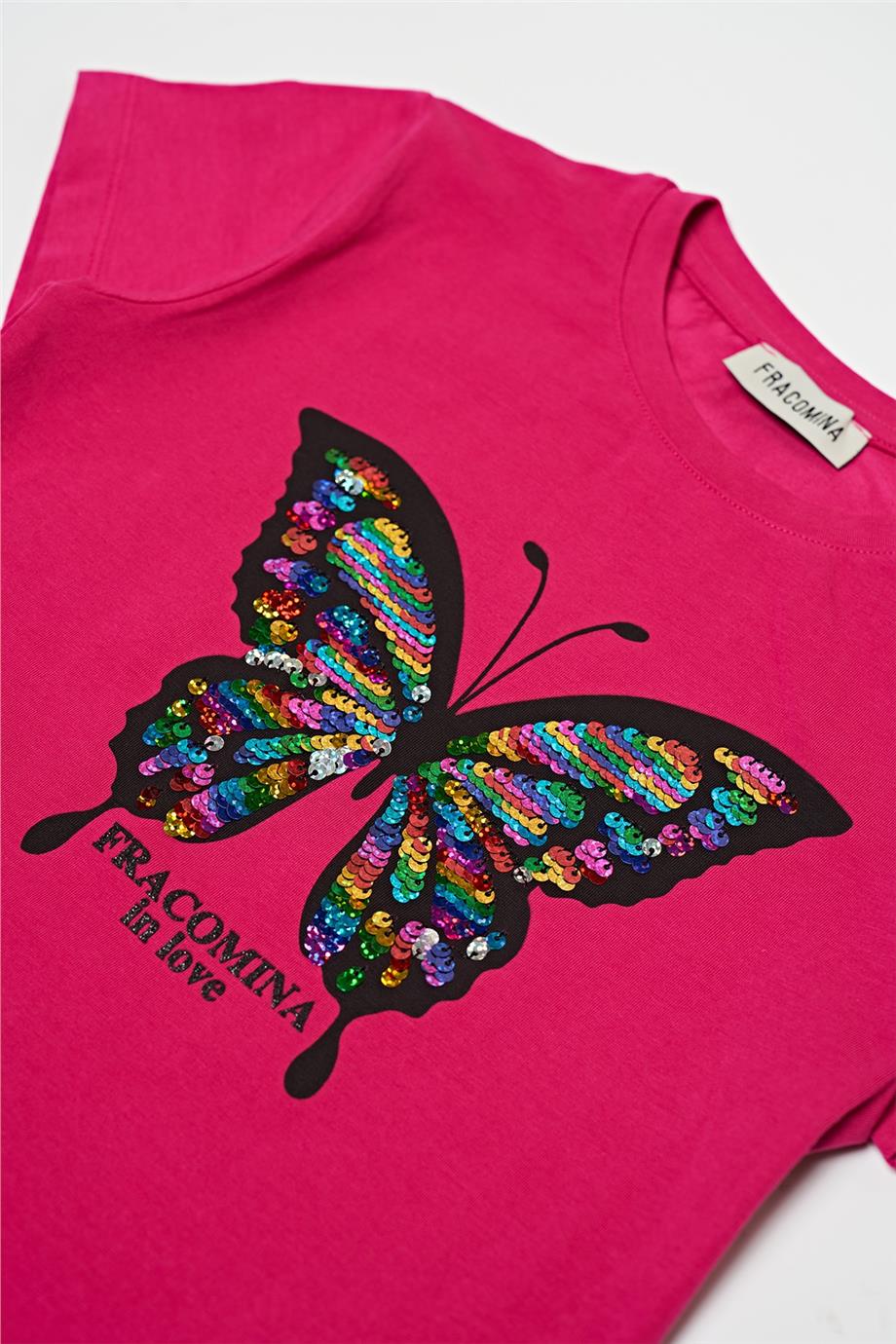Fracomina Kız Çocuk Fuşya T-Shirt