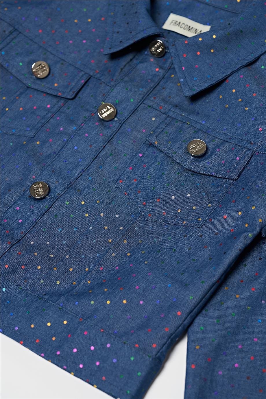 Fracomina Kız Çocuk Mavi Ceket