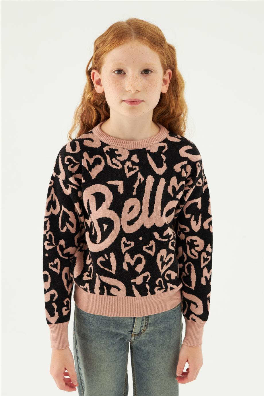 Fracomina Kız Çocuk Siyah Kazak