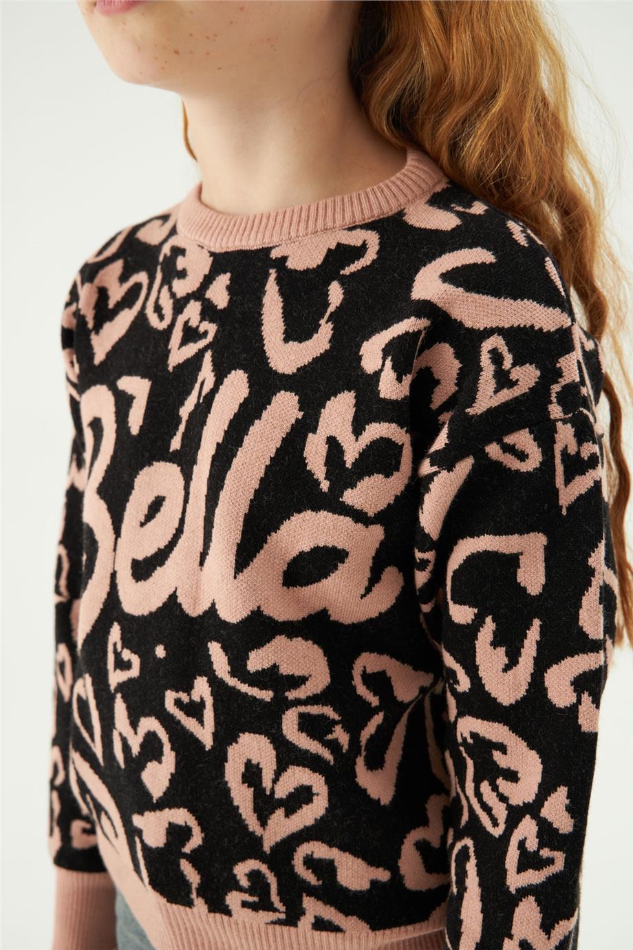 Fracomina Kız Çocuk Siyah Kazak