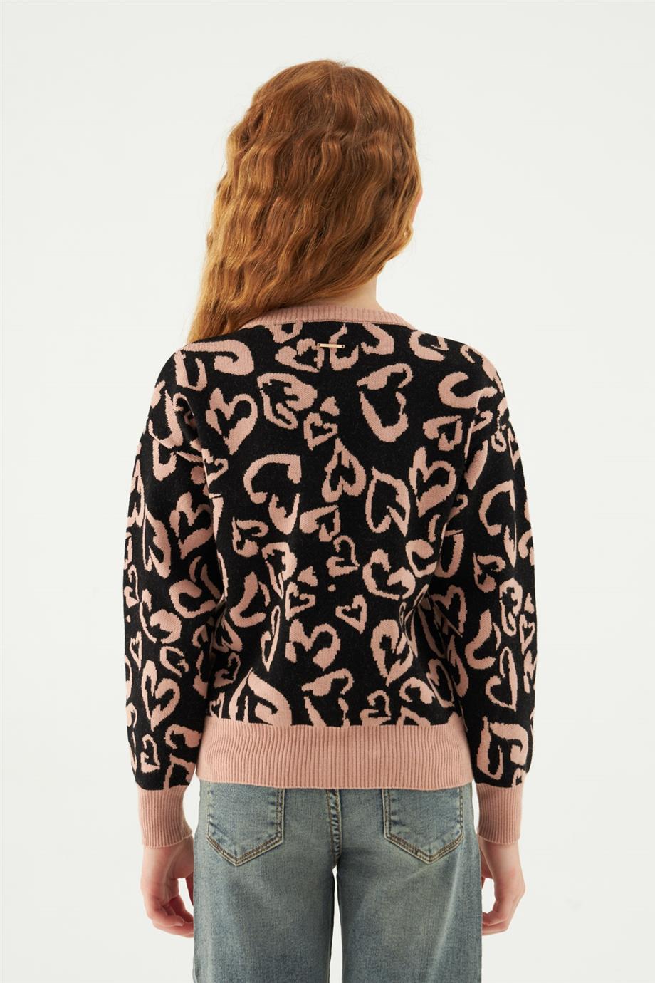 Fracomina Kız Çocuk Siyah Kazak