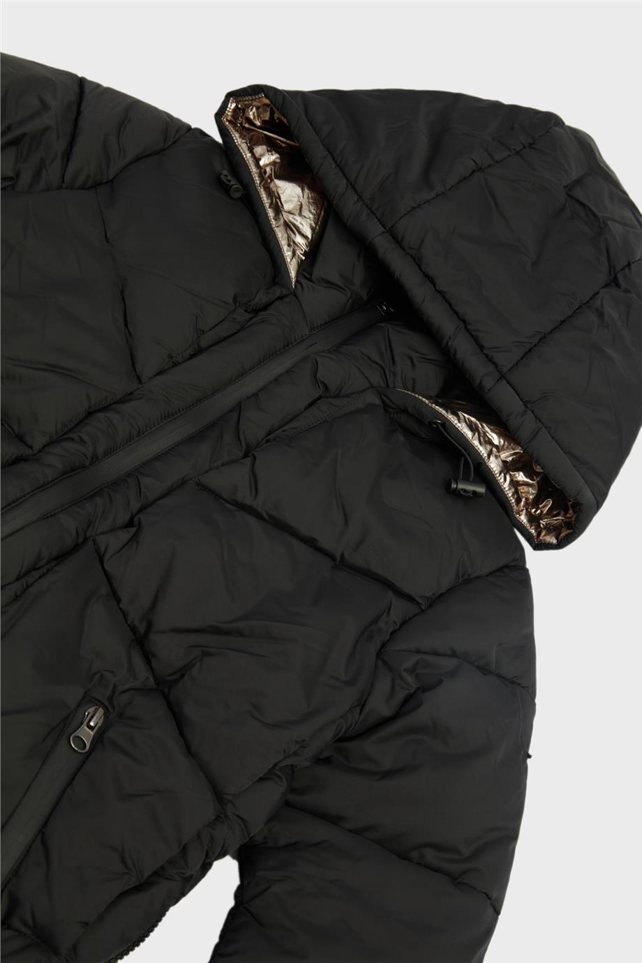 Fracomina Kız Çocuk Siyah Mont