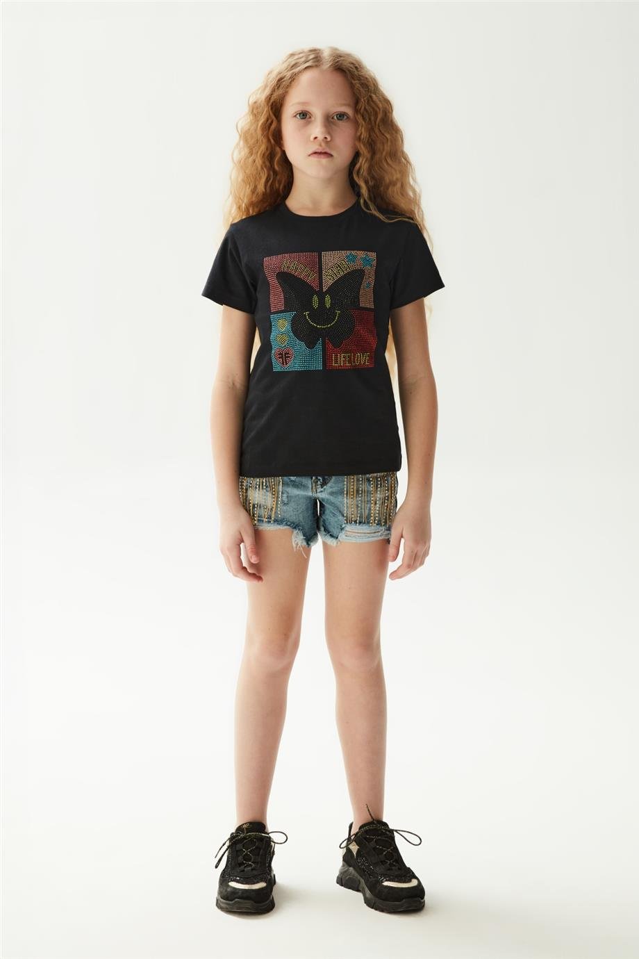 Fracomina Kız Çocuk Siyah T-Shirt