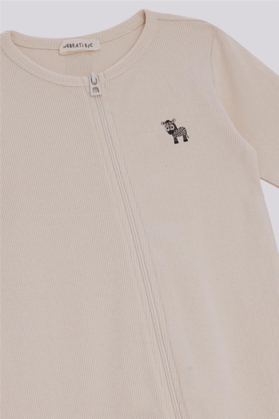 Gb Baby Basic Erkek Bebek Ekru TulumGb Baby Basic Erkek Bebek Ekru Tulum